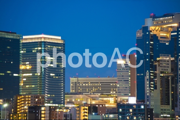 大阪梅田街並み夜景 大阪梅田街並み夜景の写真