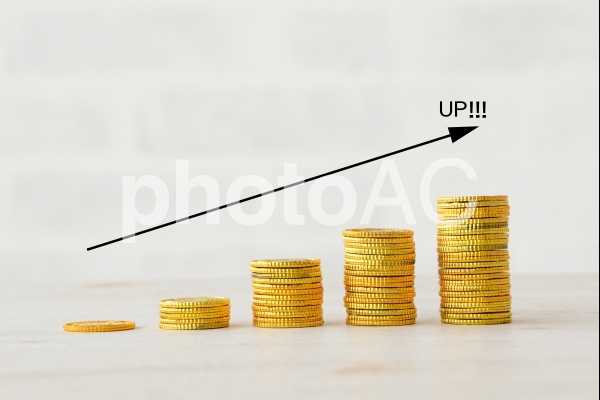 お金の増加 お金の増加の写真