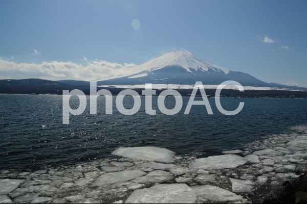山中湖からの富士山 山中湖からの富士山の写真