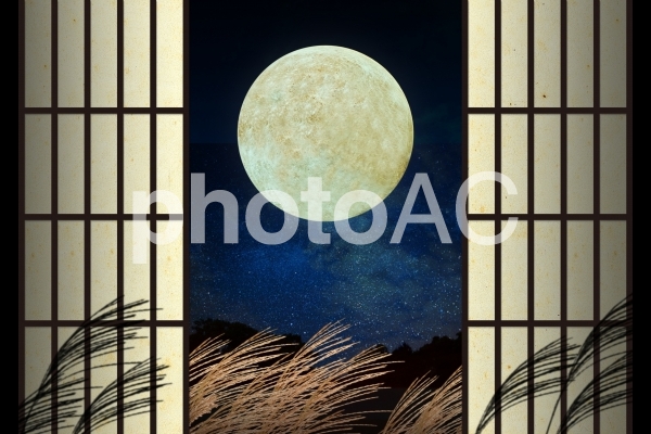 月見障子01 月見障子01の写真