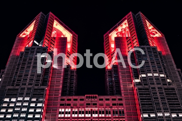 都庁 東京アラート 都庁 東京アラートの写真