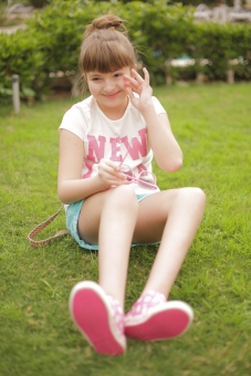 Japan Image 外人 子供 笑顔 画像