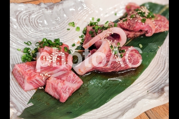国産和牛の焼肉 国産和牛の焼肉の写真