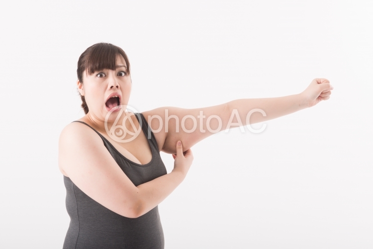 二の腕を触る女性6 No 写真素材なら 写真ac 無料 フリー ダウンロードok