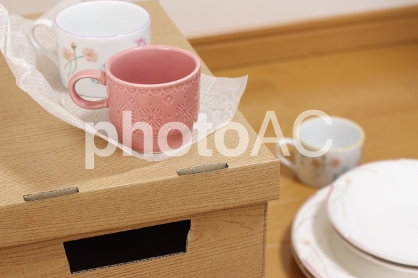食器の梱包 食器の梱包の写真