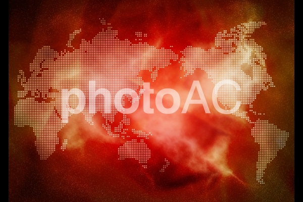 世界と炎上のイメージ 世界と炎上のイメージの写真