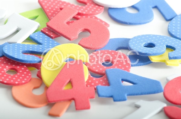 カラフルな数字1 カラフルな数字1の写真