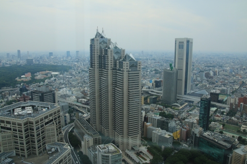 都庁４５階から新宿パークシティ・オペラシティの写真