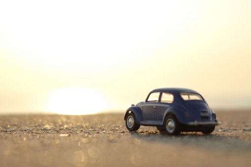 車でドライブの写真