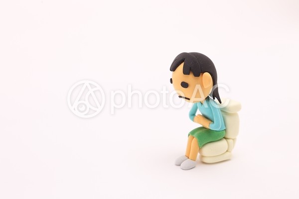 便秘に悩む女性2 便秘に悩む女性2の写真