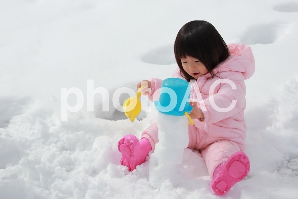 雪遊び 雪遊びの写真