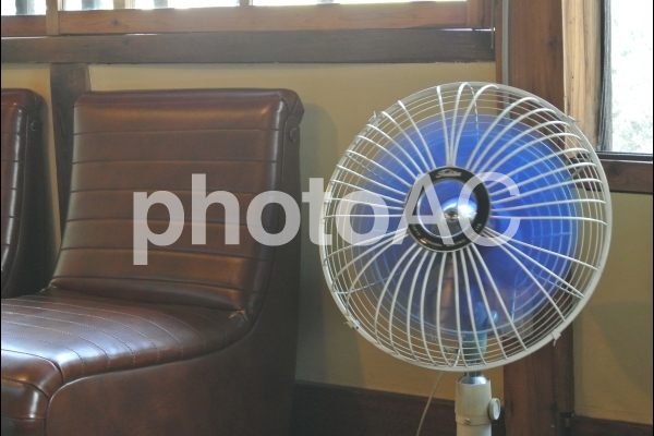 レトロな扇風機 レトロな扇風機の写真