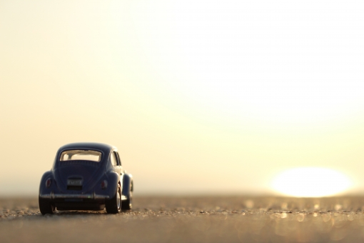 車でドライブの写真