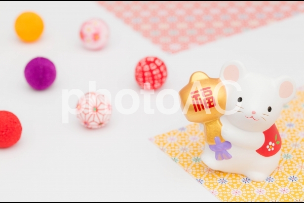 子年年賀イメージ 子年年賀イメージの写真