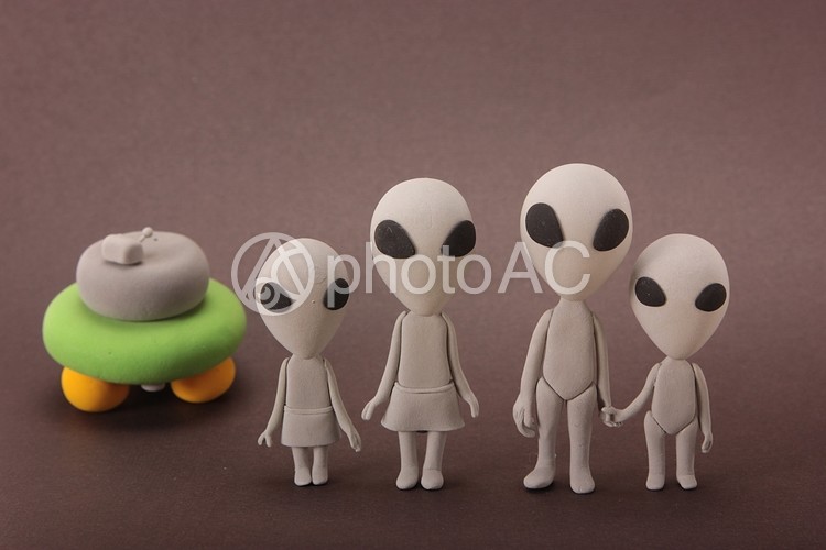 宇宙人とufo16 No 写真素材なら 写真ac 無料 フリー ダウンロードok
