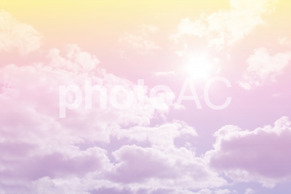 パステルグラデーションの空 パステルグラデーションの空の写真