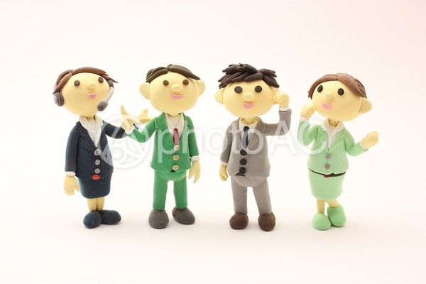 4人のビジネスマン 4人のビジネスマンの写真