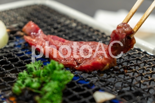 松坂牛の網焼き 松坂牛の網焼きの写真