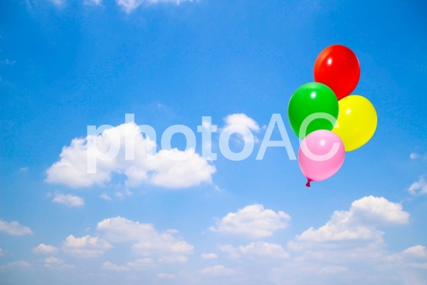 青空と風船 psd 青空と風船 psdの写真