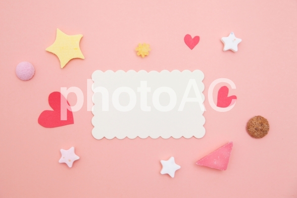 白紙のメッセージカード 白紙のメッセージカードの写真