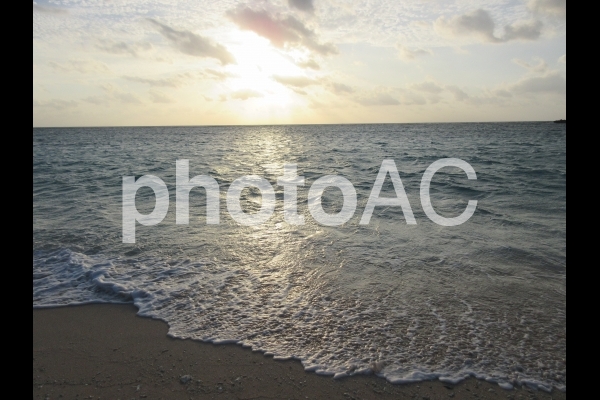 波照間の夕陽 波照間の夕陽の写真