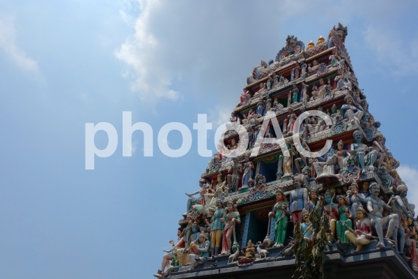 シンガポール チャイナタウン スリマリアマン寺院 お寺 シンガポール チャイナタウン スリマリアマン寺院 お寺の写真