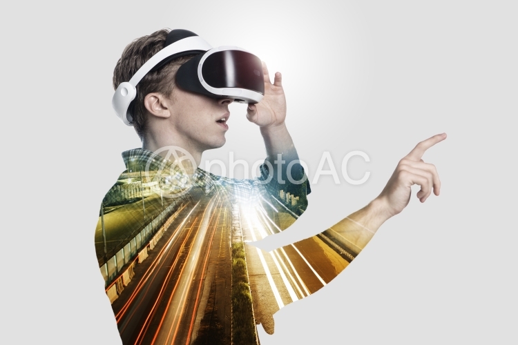 Vrゴーグルをかけた男性 No 写真素材なら 写真ac 無料 フリー ダウンロードok