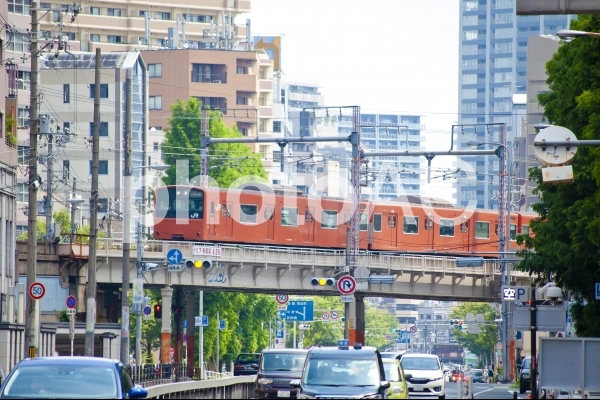大阪環状線の電車 大阪環状線の電車の写真