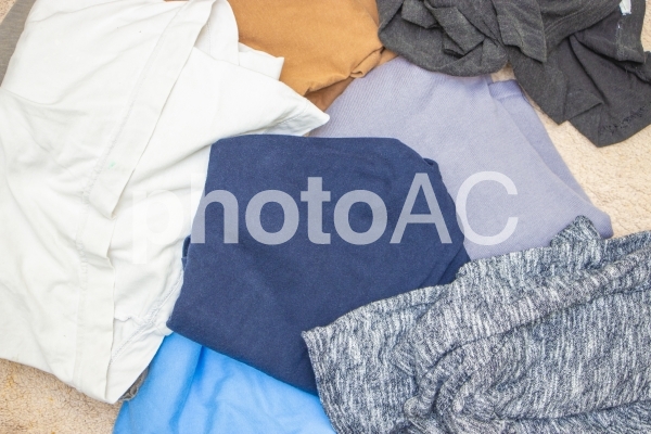 たくさんの服 たくさんの服の写真