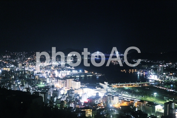 長崎の街並み_夜景2 長崎の街並み_夜景2の写真