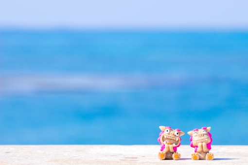 最高かわいい 沖縄 シーサー イラスト 動物ゾーン