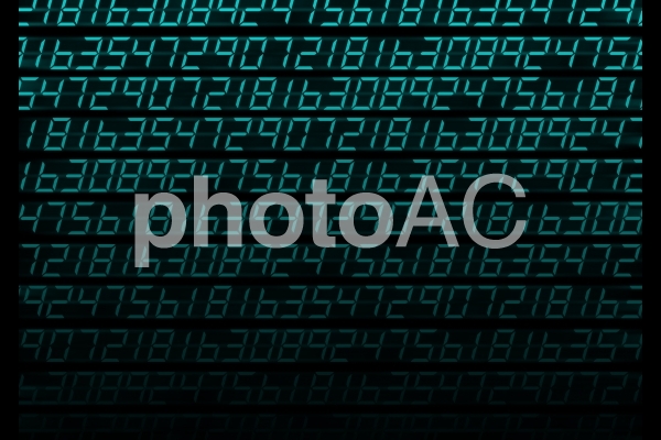 テクスチャ【デジタルナンバー】 テクスチャ【デジタルナンバー】の写真