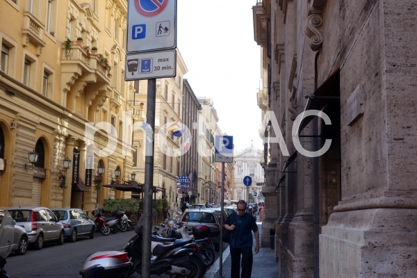 イタリア ローマ 街並み イタリア ローマ 街並みの写真