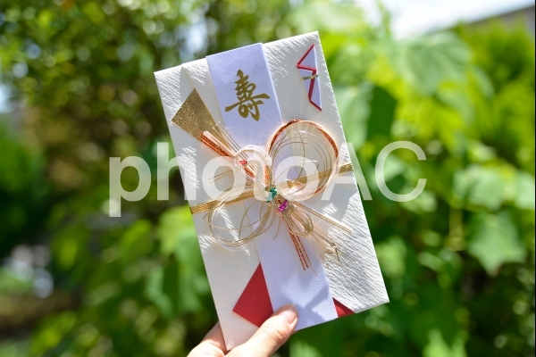 結婚式の祝儀袋 結婚式の祝儀袋の写真