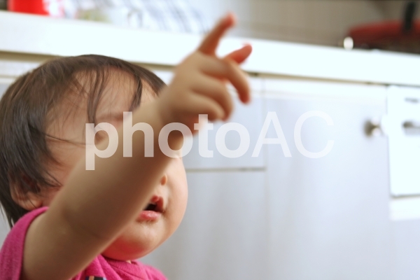 指さし赤ちゃん 指さし赤ちゃんの写真